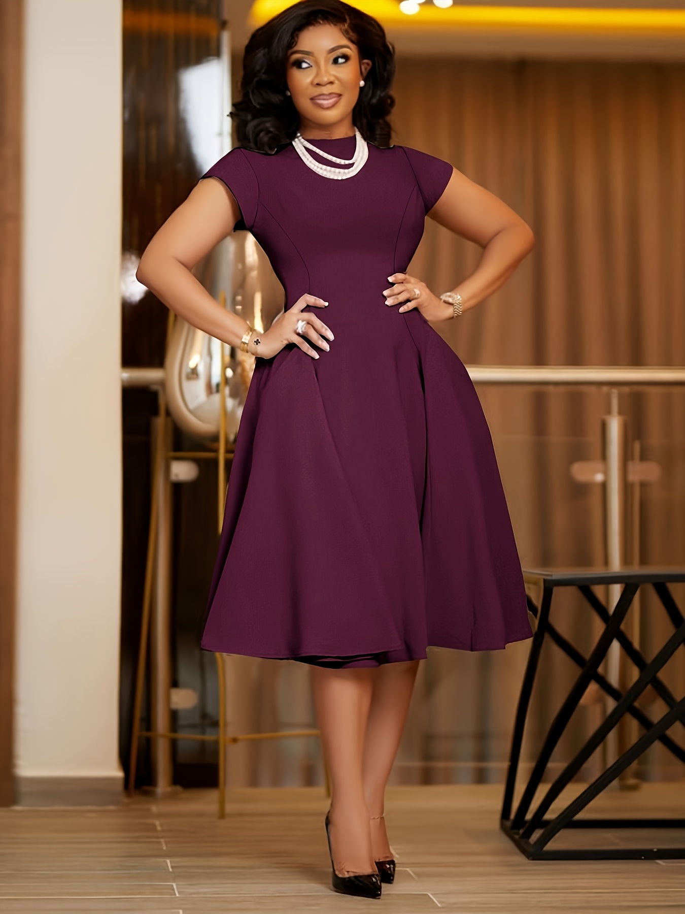 womens elegant mustard yellow pencil line dress Temu Germany