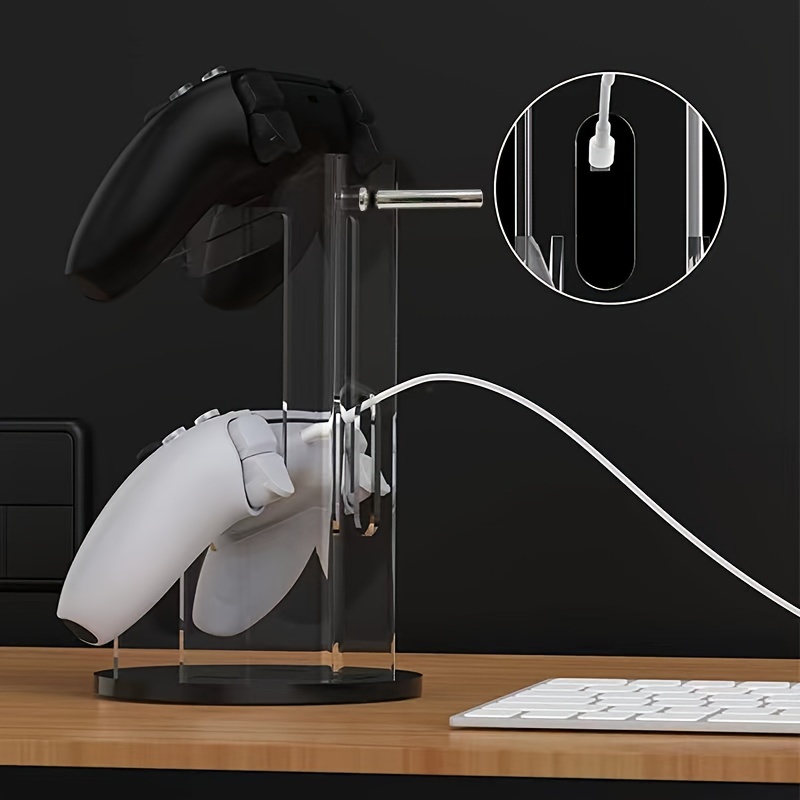 Acrylic Headphone Holder, Gamepad Display Stand, Wireless Display Stand, Blue Desktop Display Bracket Halloween Christmas Gifts