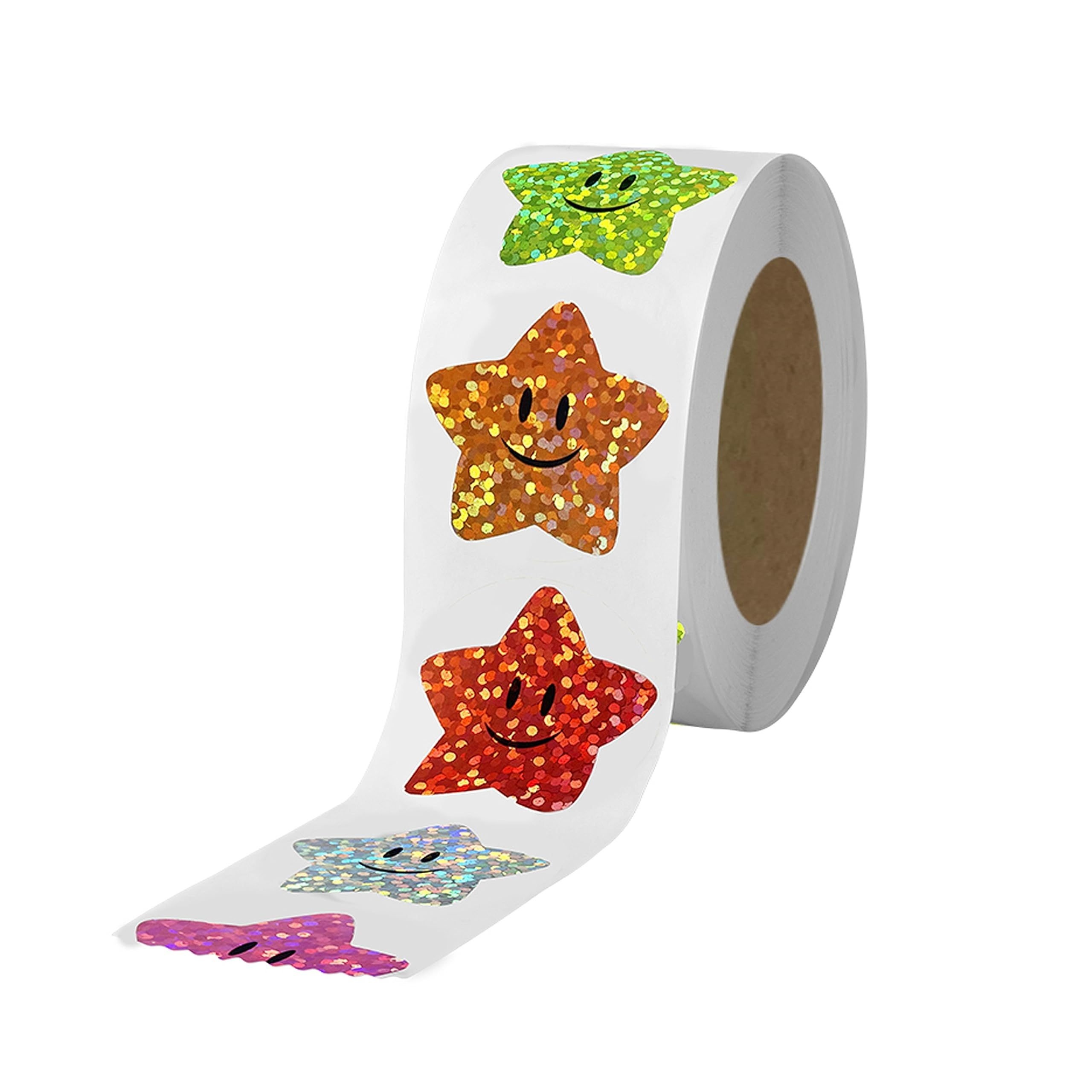 

700 Star Stickers, Star Stickers, 1-inch 8-color Aluminum Foil Star Stickers, Classroom Teacher Supply, 3.15-inch Diameter Per Roll