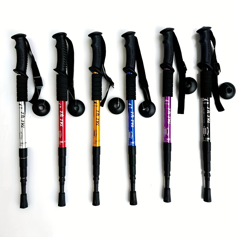 

Adjustable Trekking Pole With Ergonomic T-handle & System - Aluminum Alloy, For Hiking