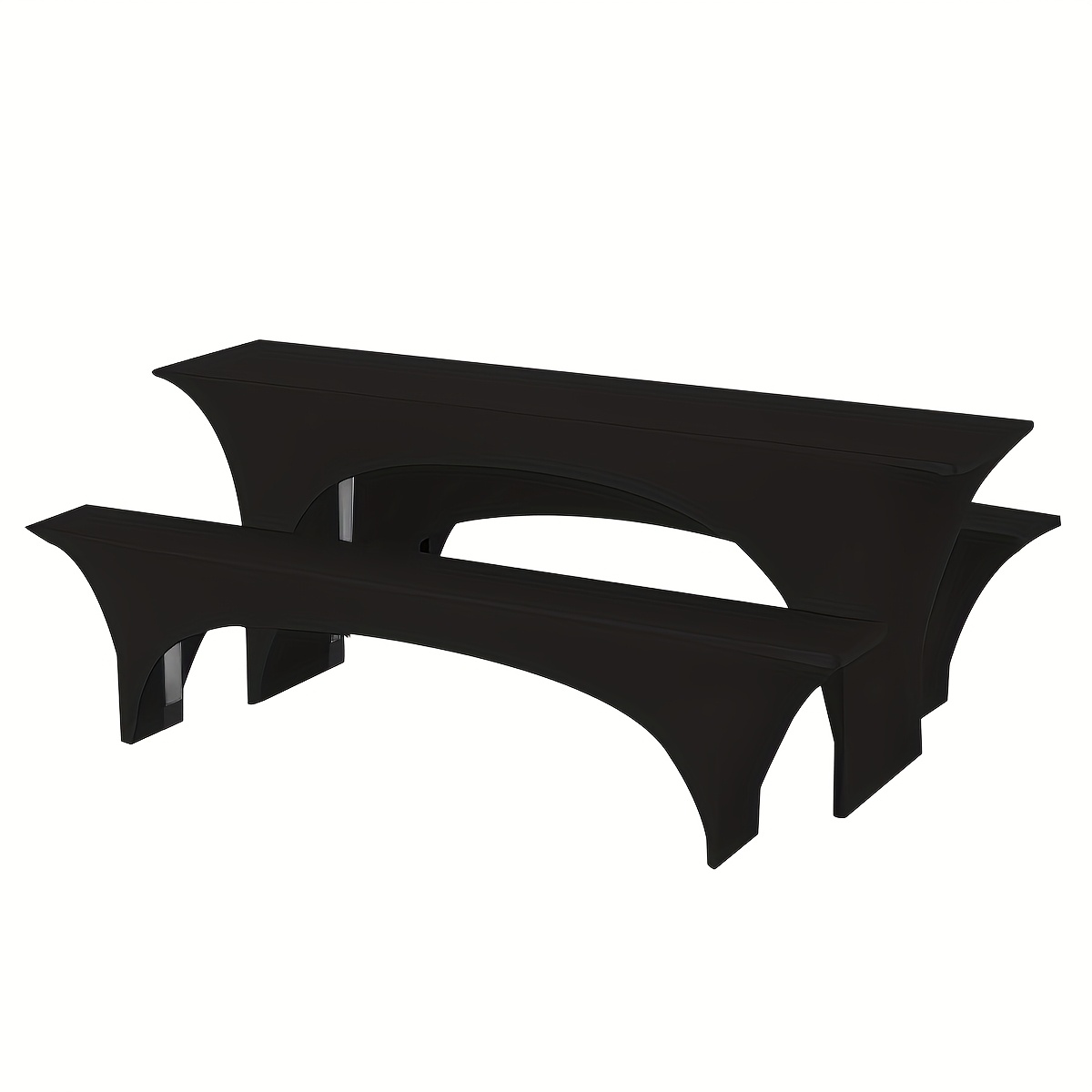 TEMU Set Of 3 Beer Table Covers, Beer Tent Set, Stretch Covers For Beer Table And Bench Sets, Beer Bench Covers, Spandex Beer Tent Set For Banquet,