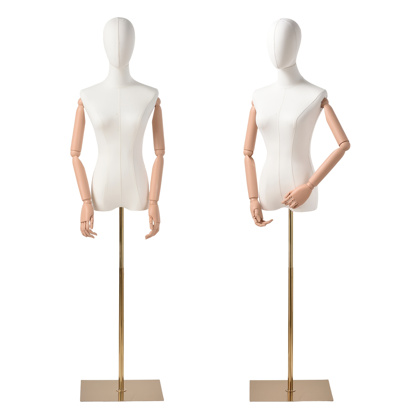 TEMU Manichino Corpo | 145-212 Cm (57-83.5 In) Altezza Regolabile e Rimovibile con Supporto, e Testa, Capacit� di Carico 30 Kg (66 Lbs), con Base ,