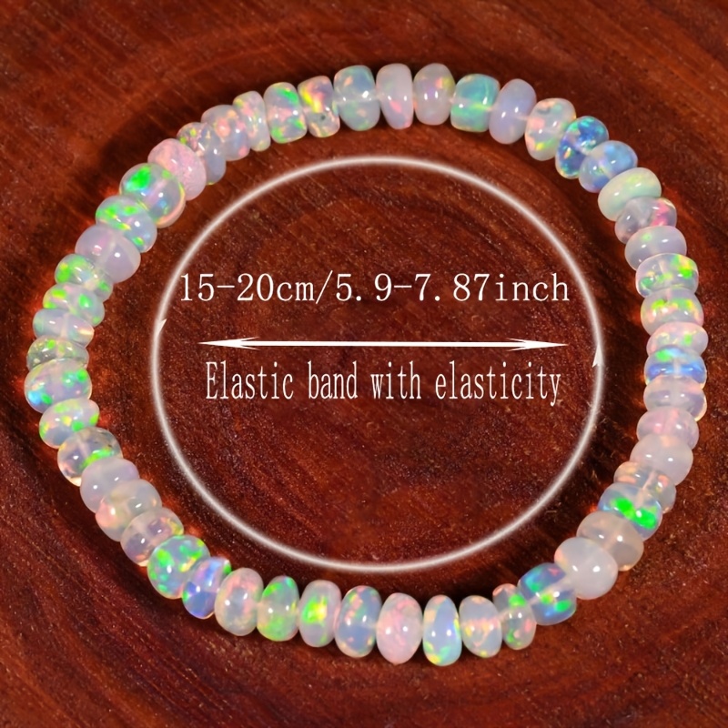 4pcs Natural Ethiopian Opal Bracelet Set