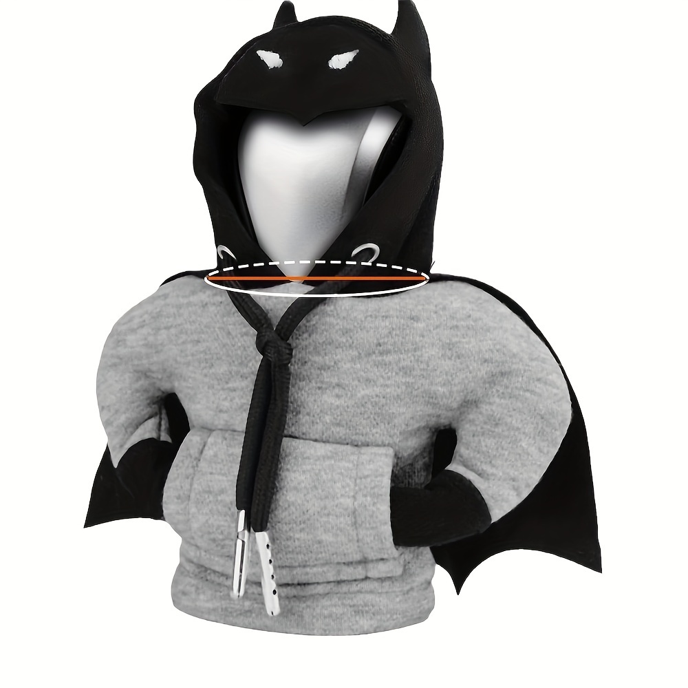 TEMU 1pc Funny Car Gear Shift Cover, Red Cloak Bat Hoodie Car Gear Shift Dust Cover, Mini Cute Car Gear Shift Lever Protector, Car Interior Additions, The Best Birthday Gift