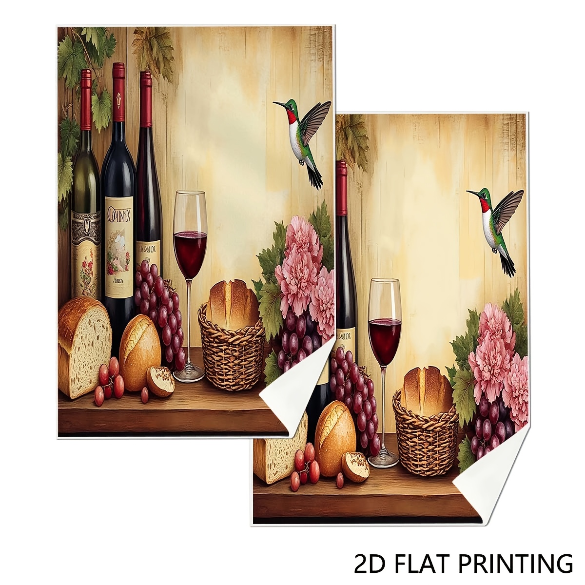 Temu – TEMU 2pcs Kitchen Towels, Wine Grape Kitchen Dish Towel, Decorative Themed Towels Dish Cloth, For Home Kitchen Decoration, Dinner Party