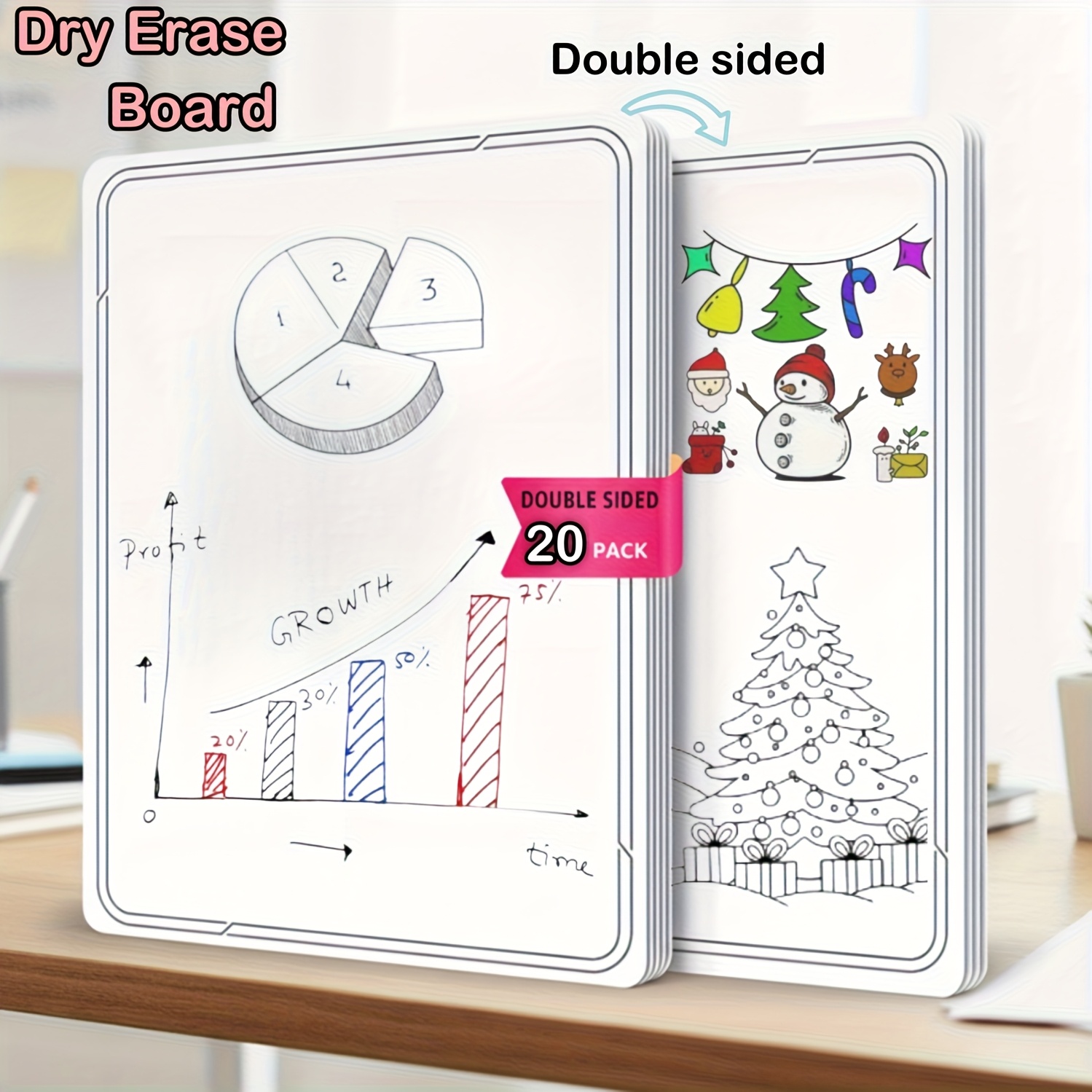 Mrs. Jones Magnetisch Whiteboard voor de Koelkast - Uitwisbaar - A4 Formaat - Memobord... | bol