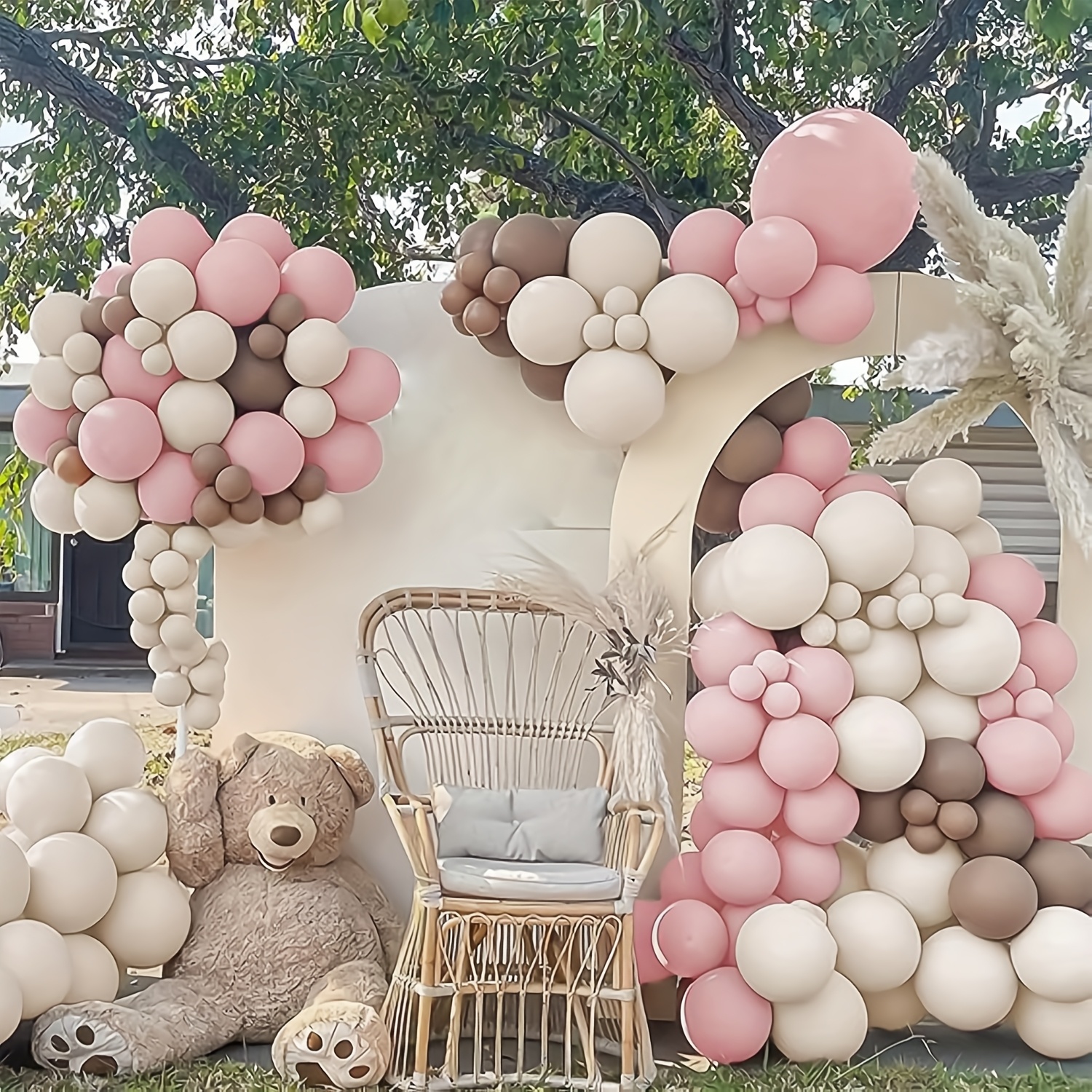 White Balloons Latex Party Balloons, 100 Pack 12 Inch Round Helium Balloons For White Themed Wedding Graduation Birthday Party Backdrop Decorations