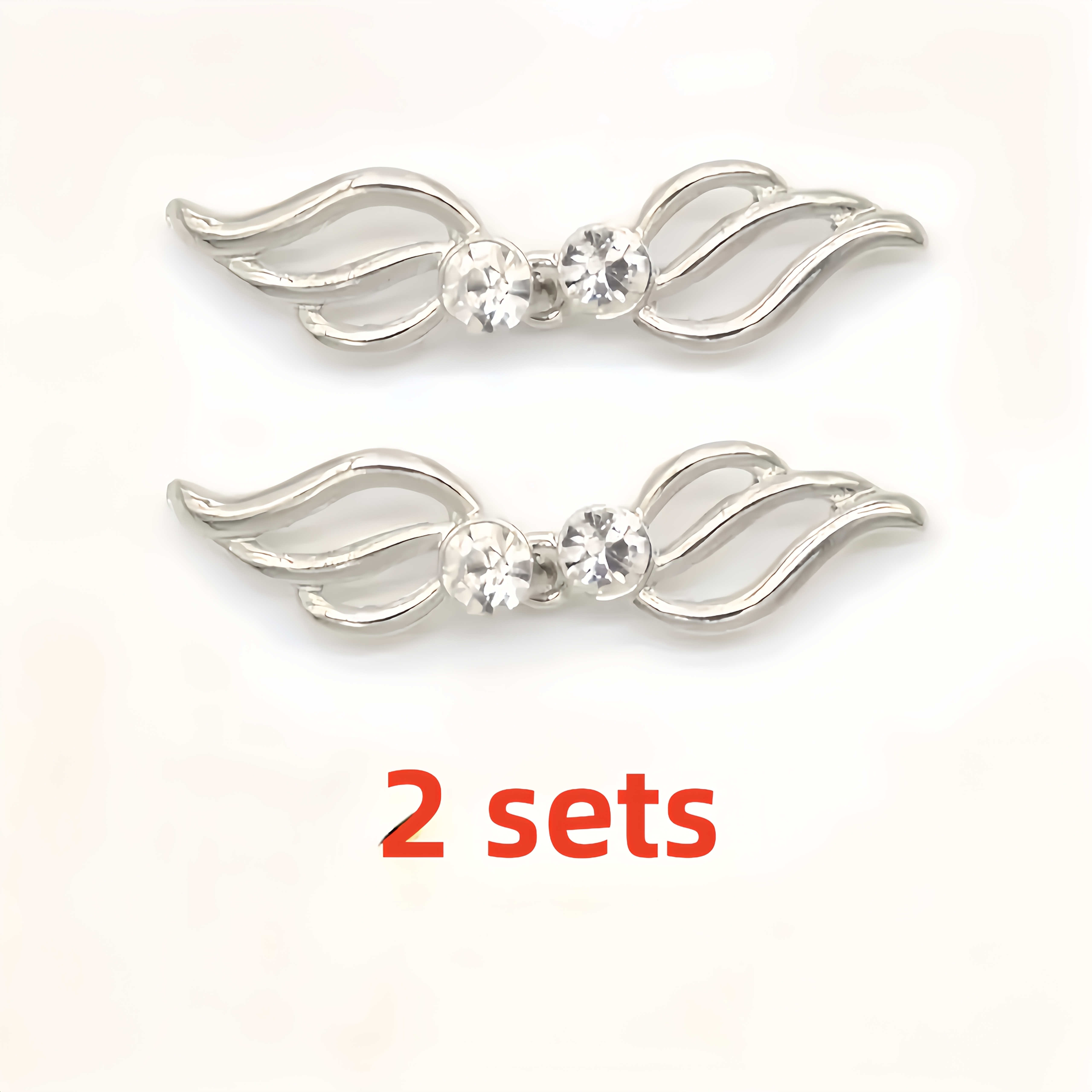 TEMU 2-delige set elegante high-end jas knopen, bontjas decoratieve drukknopen met strass decoratie, geschikt voor capes, jassen, overjassen,
