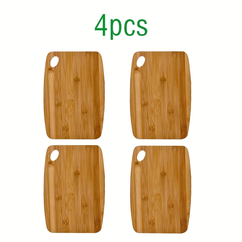 High-quality Bamboo Kitchen Cutting Board, For Easy Portability, Ideal For Outdoor Picnics, Oval Hole Design For Convenient Hanging And Organization