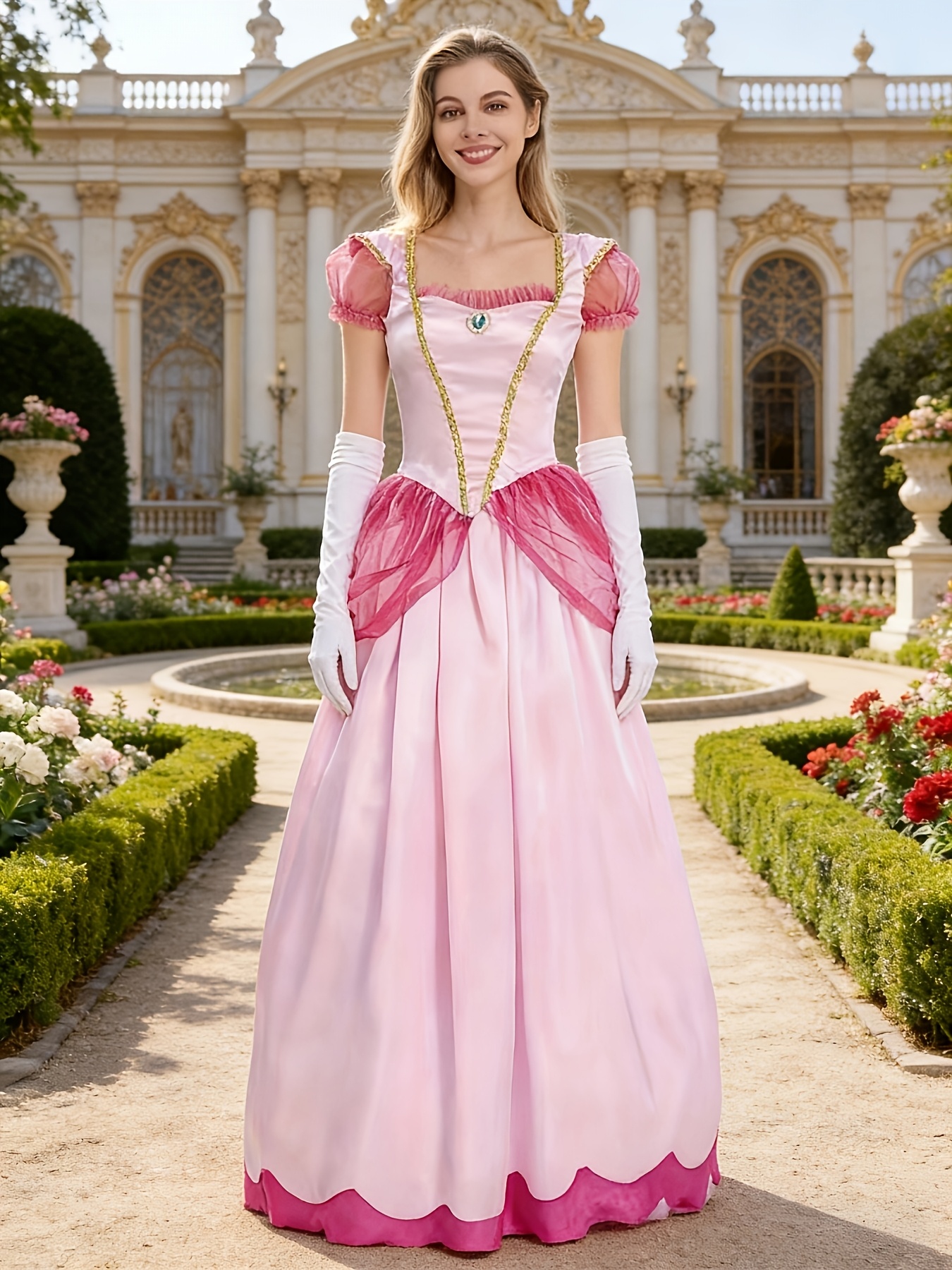 strapless open back dress Baby Annabell Happy Birthday Dress Outfit 43Cm main image 1