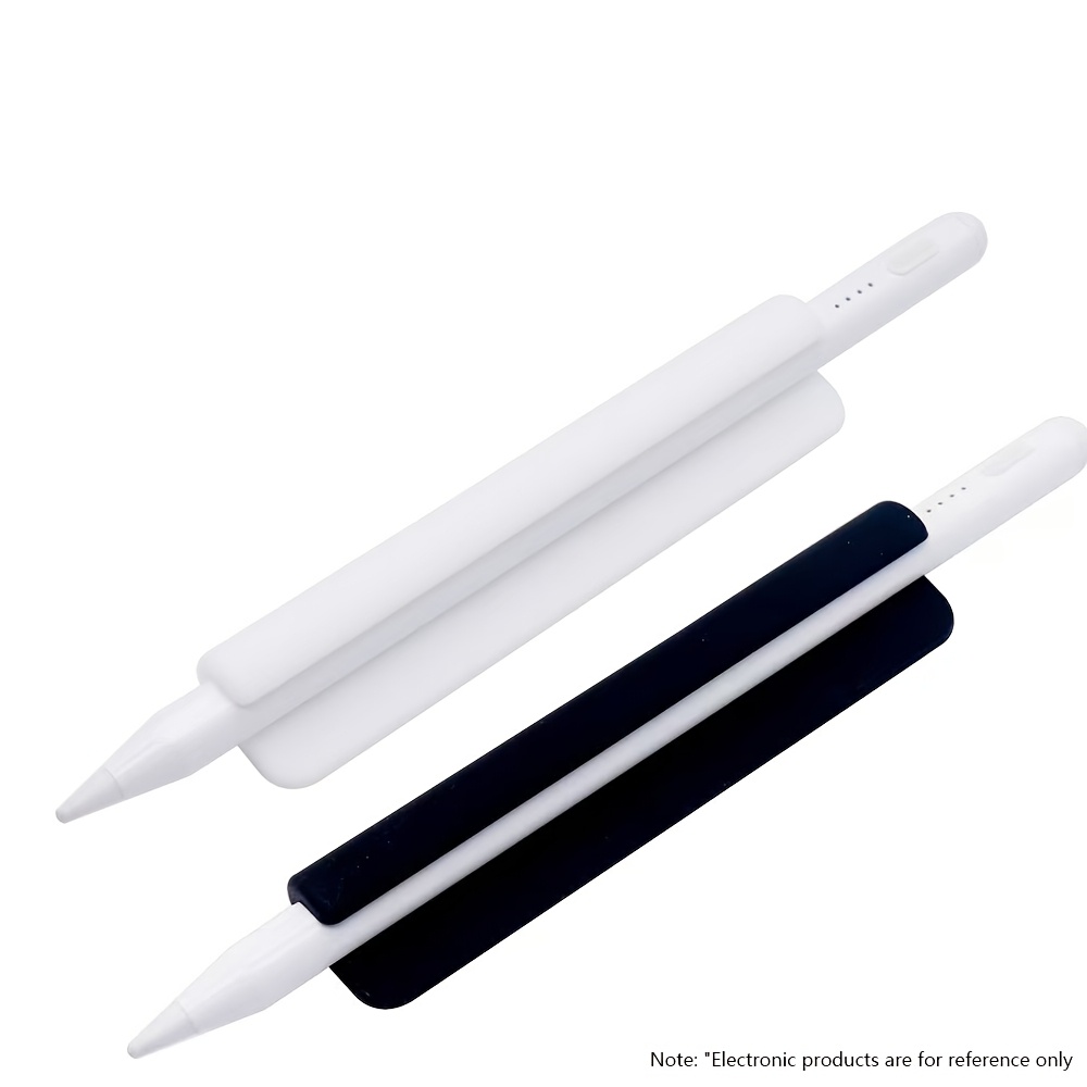 TEMU Lot de 2 étuis porte-stylet en avec support de rangement et pince, compatibles avec Apple Pencil, avec dos adhésif pour panneau arrière, étui à