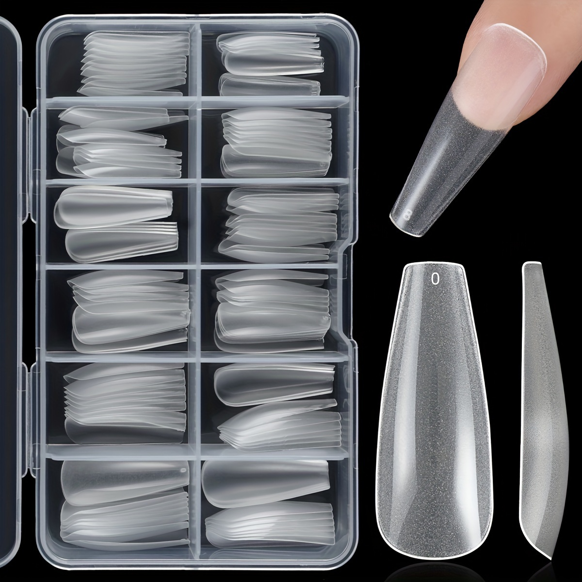 E-shop Gel X Nagel Kit 120 Stk./Set Quickchic Falsche Vollnagelspitzen Schnelle Aufbau Form Nagel Dual Form Finger Verlängerung Nagelkunst Verlängerung