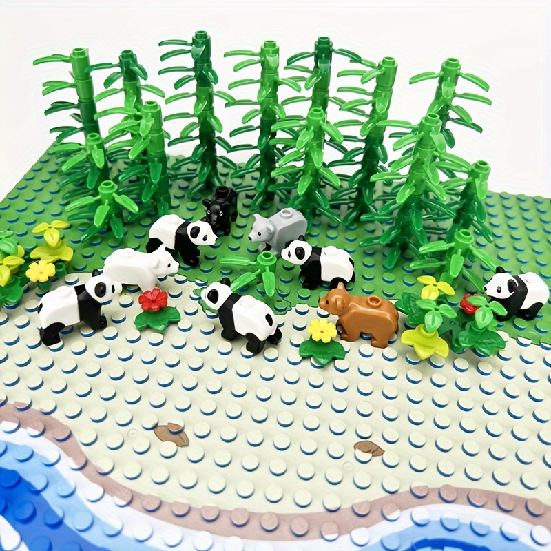 DIY Forest Animal Building Blocks Set with Panda & Bears, Ages 6-8