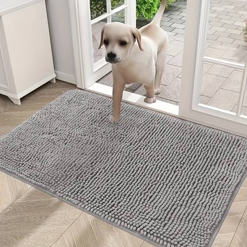 dog door mat for muddy paws absorbs moisture and dirt absorbent non slip washable mat quick microfiber mud mat for dogs entry indoor door mat for inside floor