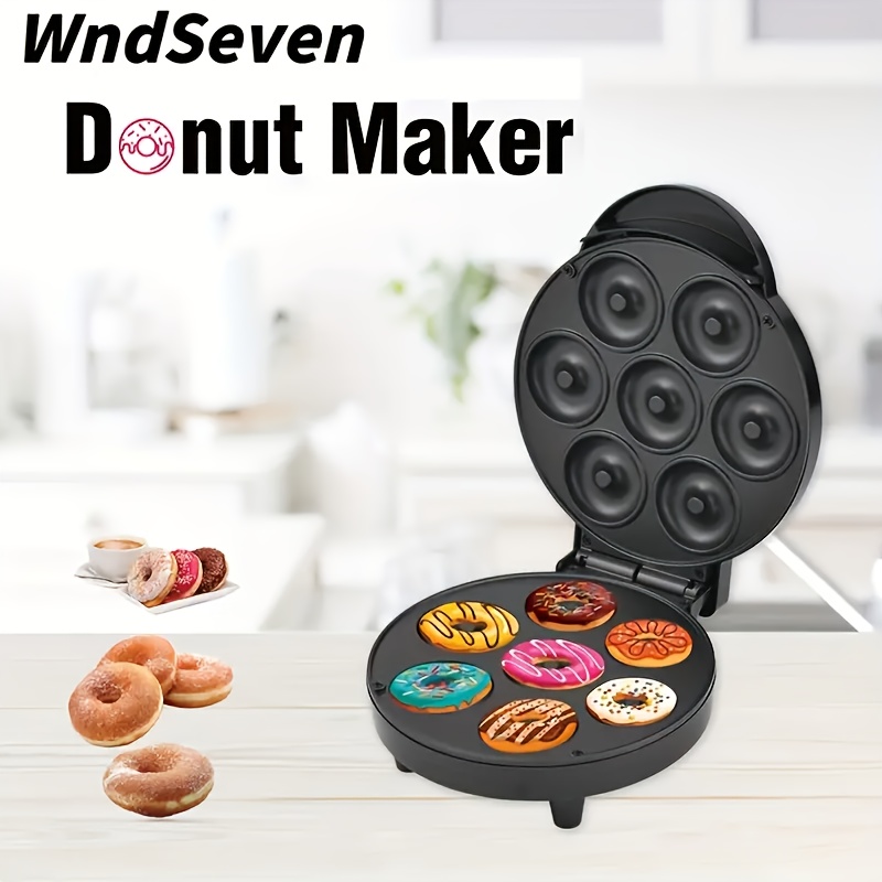 Electric Donut and Pancake Maker Breakfast Batter Cooker with 12 Donut  Rings, Double-Sided Heating, US Plug, Aluminum Body for Perfectly Shaped  Donu