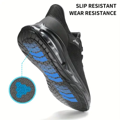 mens non slip high quality slip on work sneakers slip resistant comfortable chef shoes with cushioned eva sole breathable fabric hands for walking low top solid color sleek