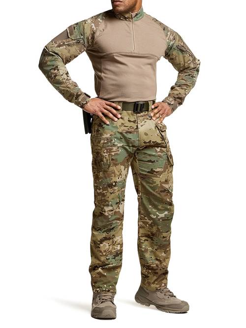 new arrival mens outdoor camo pants cargo hiking pants outdoor wear machine washable straight fit soft comfortable fabric style