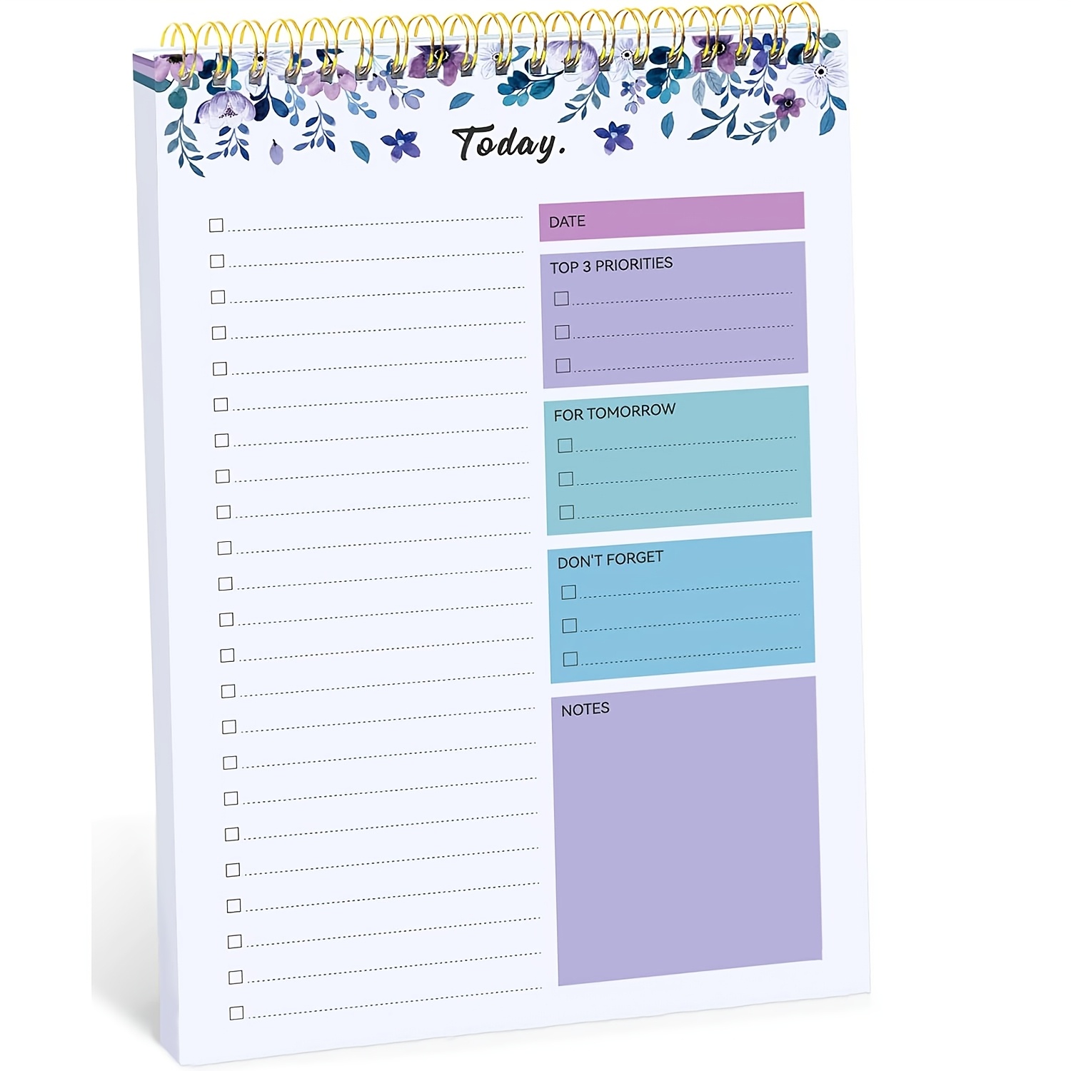 

52-sheet To-do List Pad With - Daily Planner Notepad For Work, Home & School | Setting & Task Management |