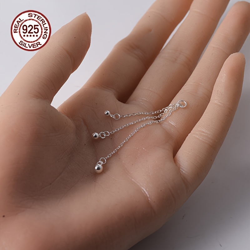 925 Silver Triple Strand Chain Component Set