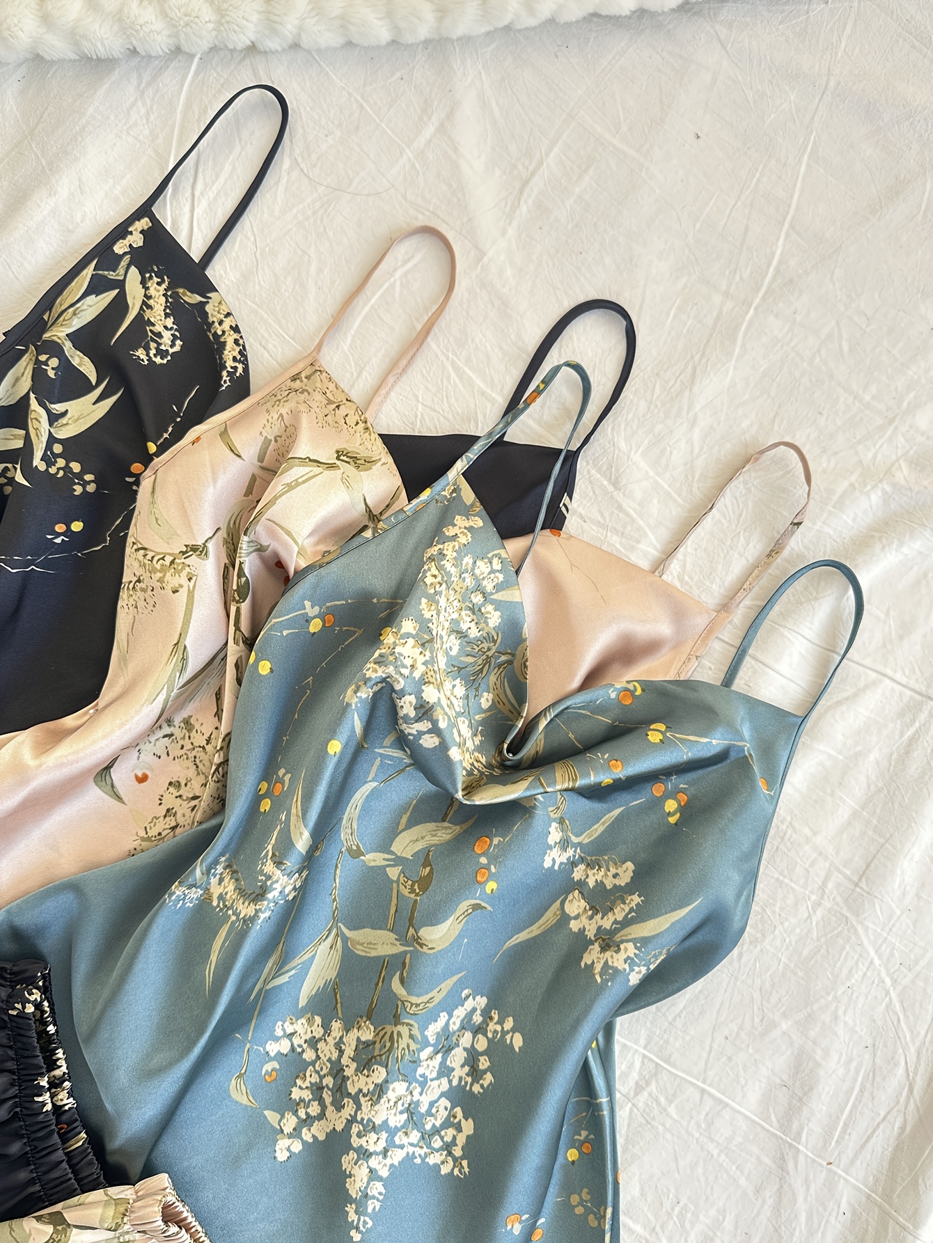 ultimate 6pcs Set of Sleepwear with Cherry Print, Ruffled Neckline, And Long Pants professional-grade 8 ultimate 6pcs Set of Sleepwear with Cherry Print, Ruffled Neckline, And Long Pants professional-grade - Image 8