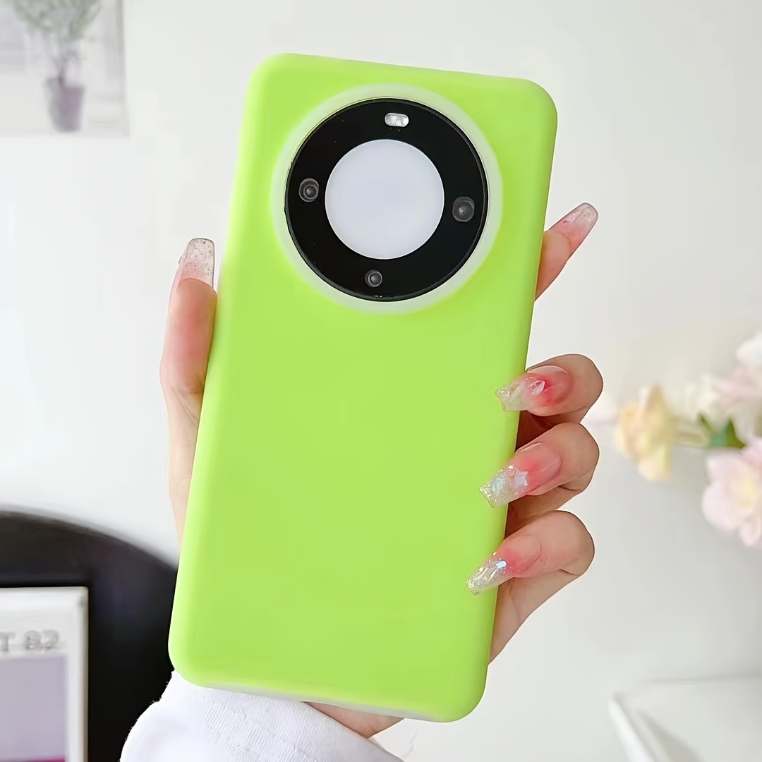 Minimālistisks Trend Jelly Color ciets šķidrā silikona tālruņa korpuss piemērots HUAWEI MATE60, MATE60PRO, MATE50, MATE50PRO, MATE40, MATE40PRO_voghion.com