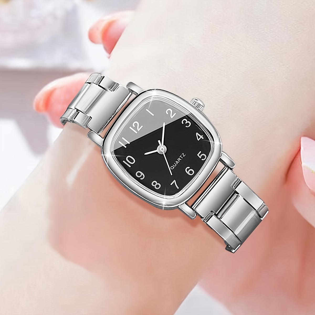 4pcs couple watch fashion   casual   quartz watch chain decor perfect grace bracelet set eid al   s day holiday gifts birthday gifts for for her the   for gifts Product details 5