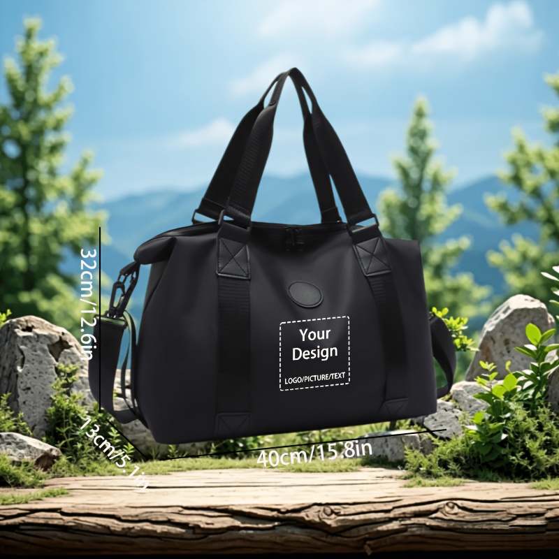 Customizable Travel Bag with Adjustable Shoulder Strap