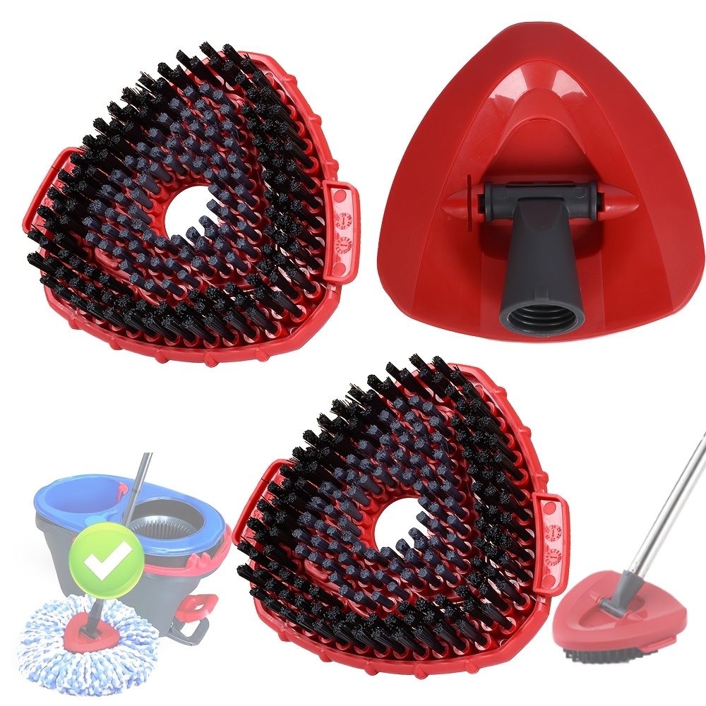 TEMU Cabezal de cepillo de limpieza pequeño de repuesto para mopa compatible con Ocdar Easywring de mopa de 2 , 2 recambios de cabezal de mopa de