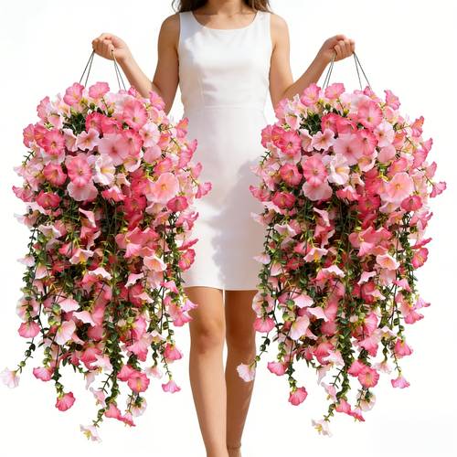 2pcs faux artificial flowers mixed colors suitable for indoor outdoor home decor wedding arrangement parties gardens courtyards offices hotels housewarming gifts new year valentines day and new year decorations