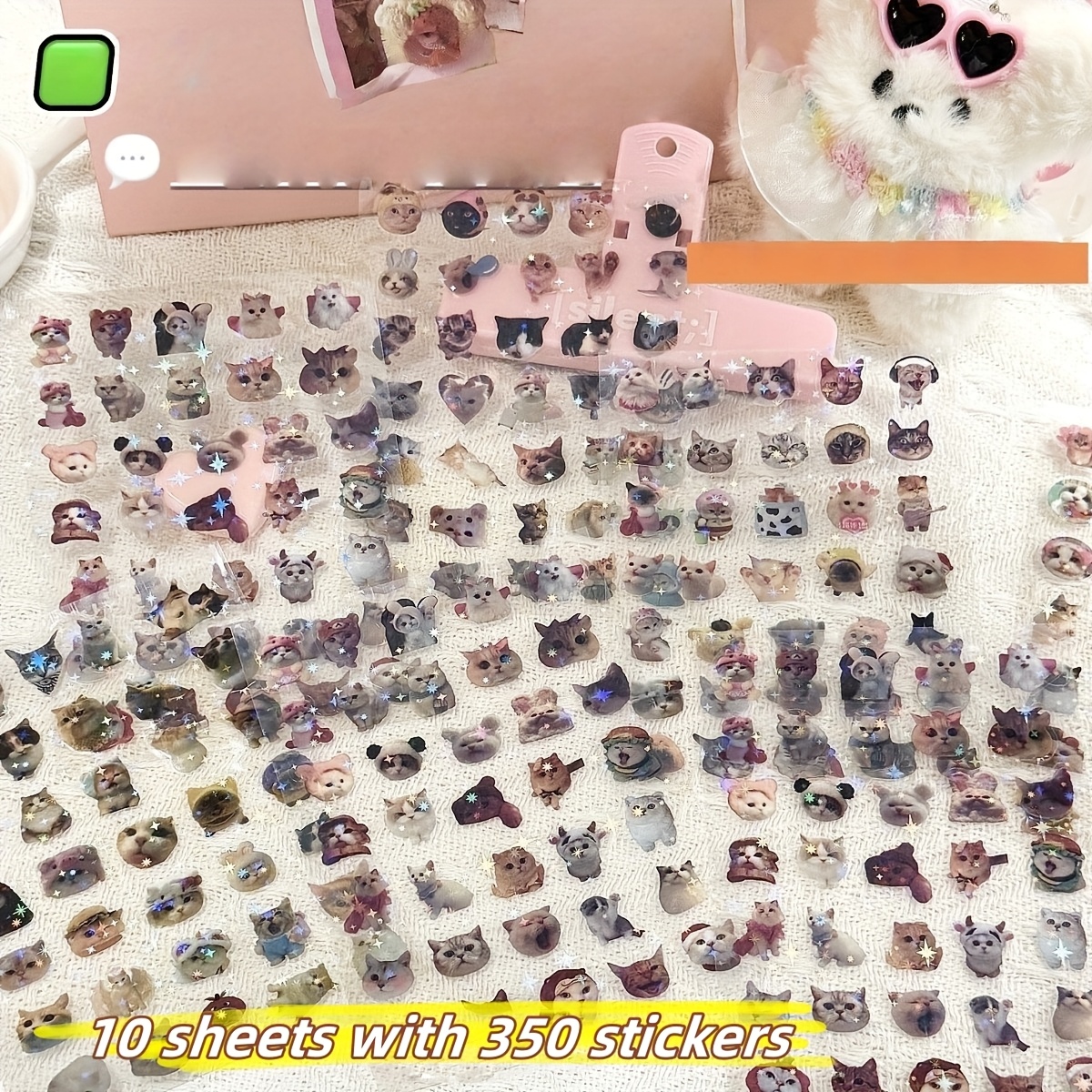 Image of Cute Stickers - 350pcs Non Repeating Stickers Vinyl Decals For Water Bottles Laptop Skateboard Fancy Stickers, Gift For