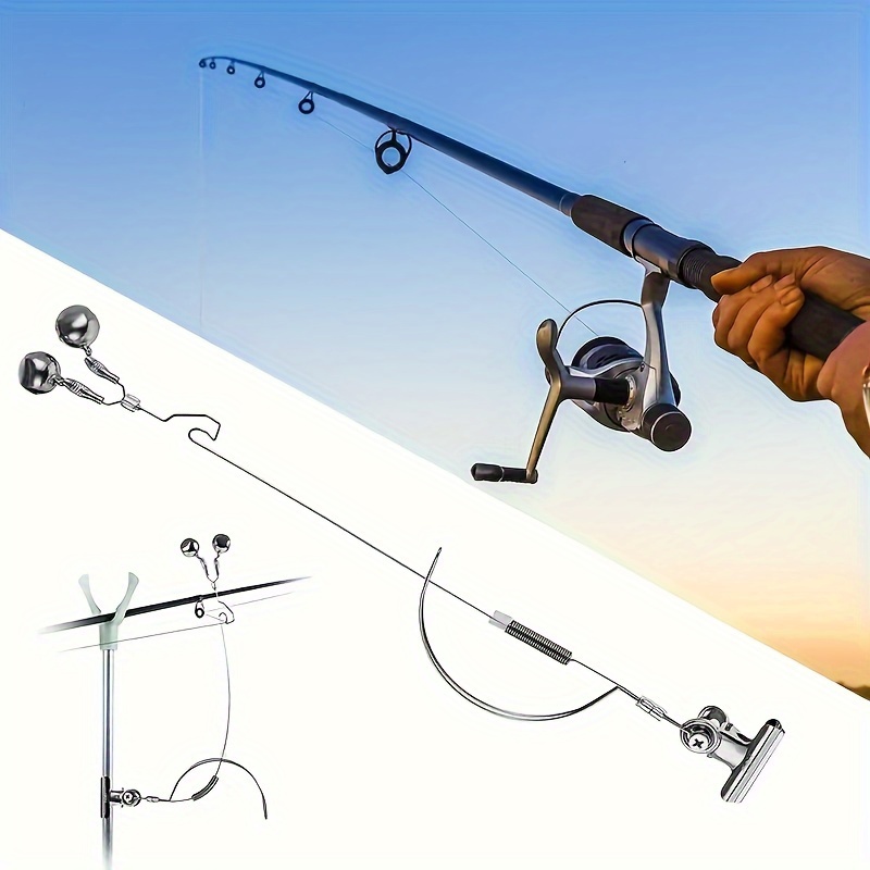 1pc Stainless Steel Fish Bell Alarm, Adjustable Fishing Bite Indicator,  Fishing Tackle