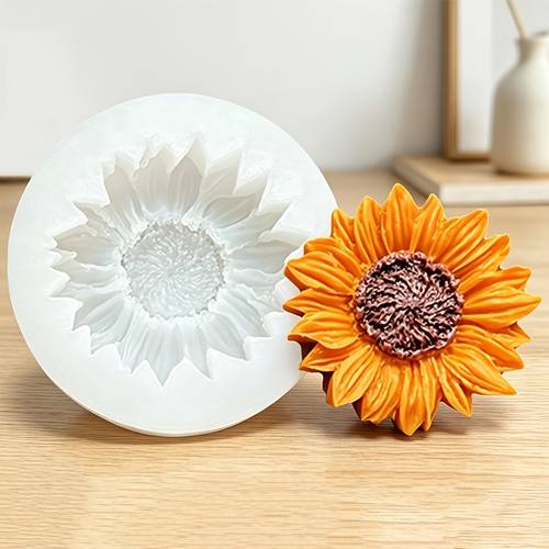 1pc mini flower sunflower shape baking silicone mold bakeware