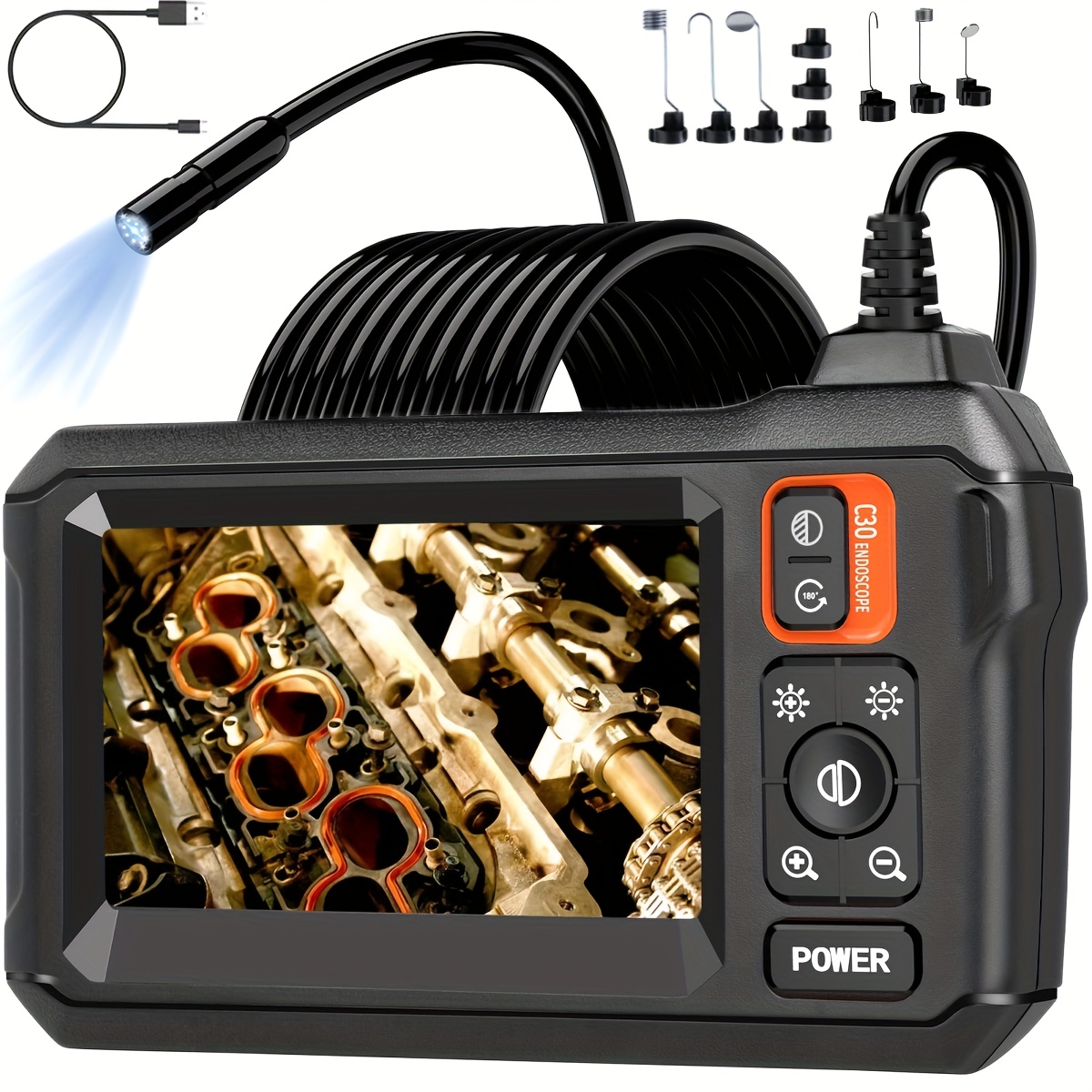 Endoscope Camera with Light 4.3