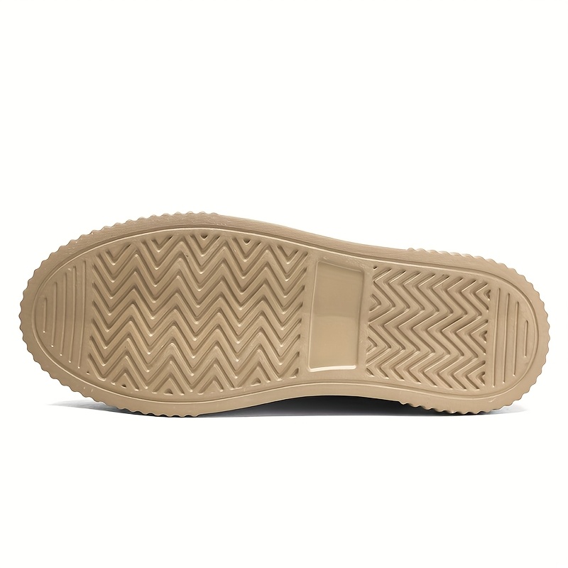 Men's Plus Size Lightweight Lace-Up Sneakers - Casual & Sporty, Beige Low-Top Skate Shoes with Durable MD Sole, Comfortable EVA Insole, Perfect for Casual Attire, Running & Outdoor Activities