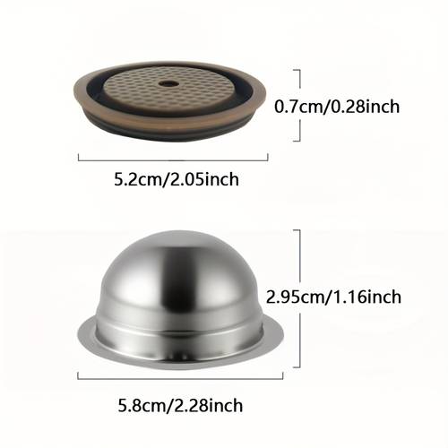 new upgrade reusable coffee pods for 80 150 230ml stainless steel refillable capsules