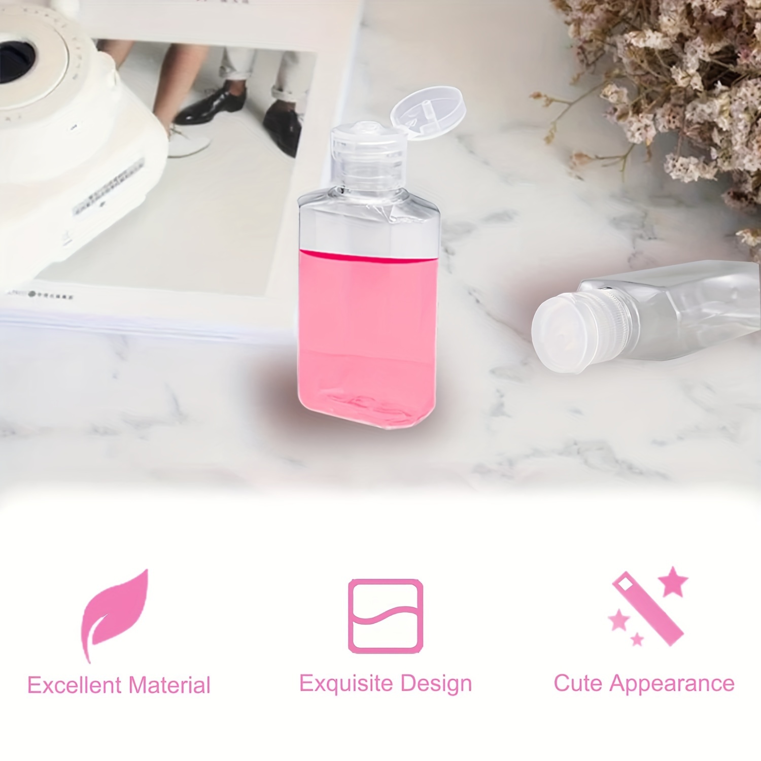 Botellas De Desinfectante De Manos Solacol, Porta Desinfectante De Manos Vacio Para Viajes Porta Desinfectante De Manos Para Exteriores Botellas Vacias Portatiles Para Desinfectante De Manos De 30