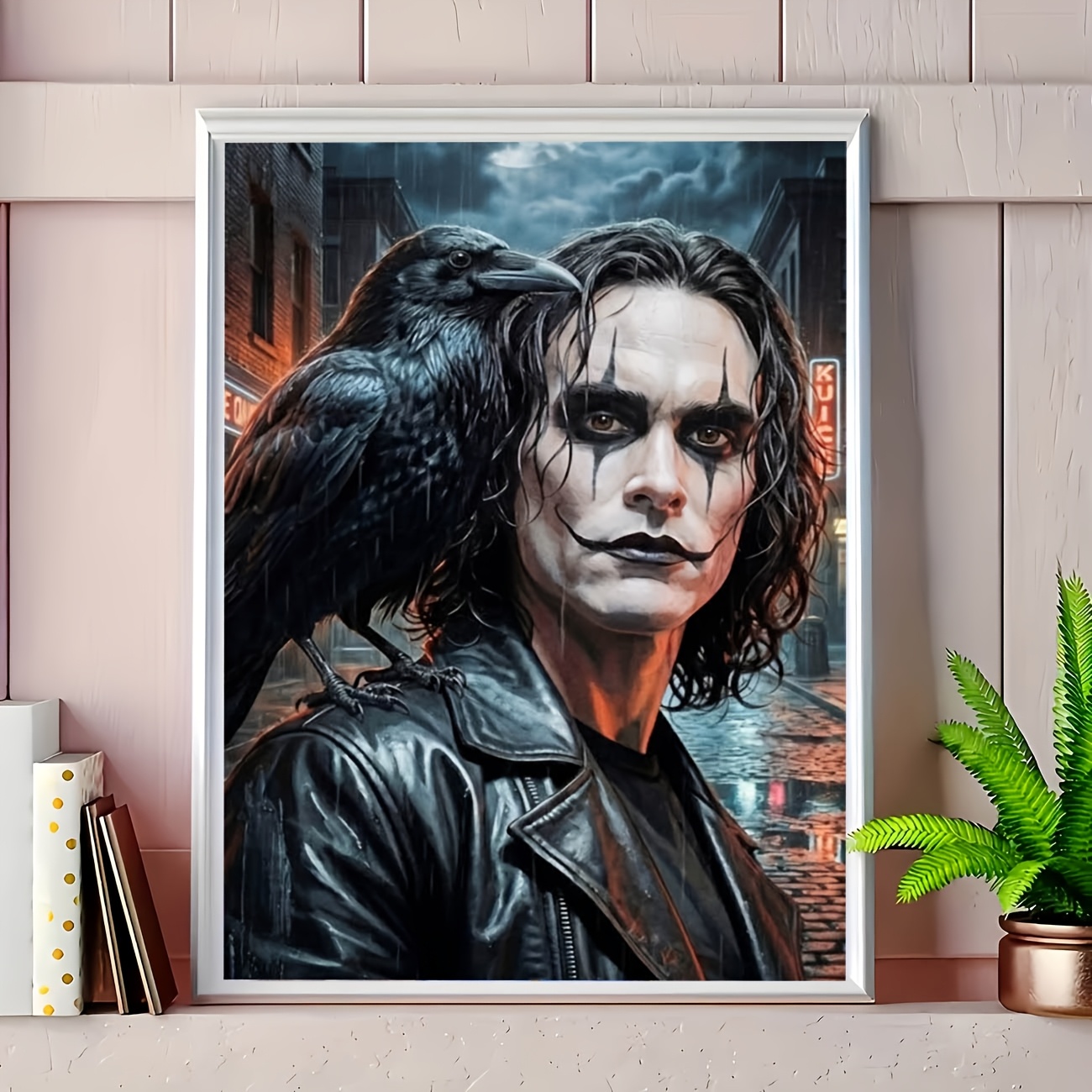TEMU 5d Diamond Painting Diy Kit, Multiple Sizes , On A With A Darkly Made-up For Man, Round Diamond Painting Kit, Mosaic Art Painting | Home Wall