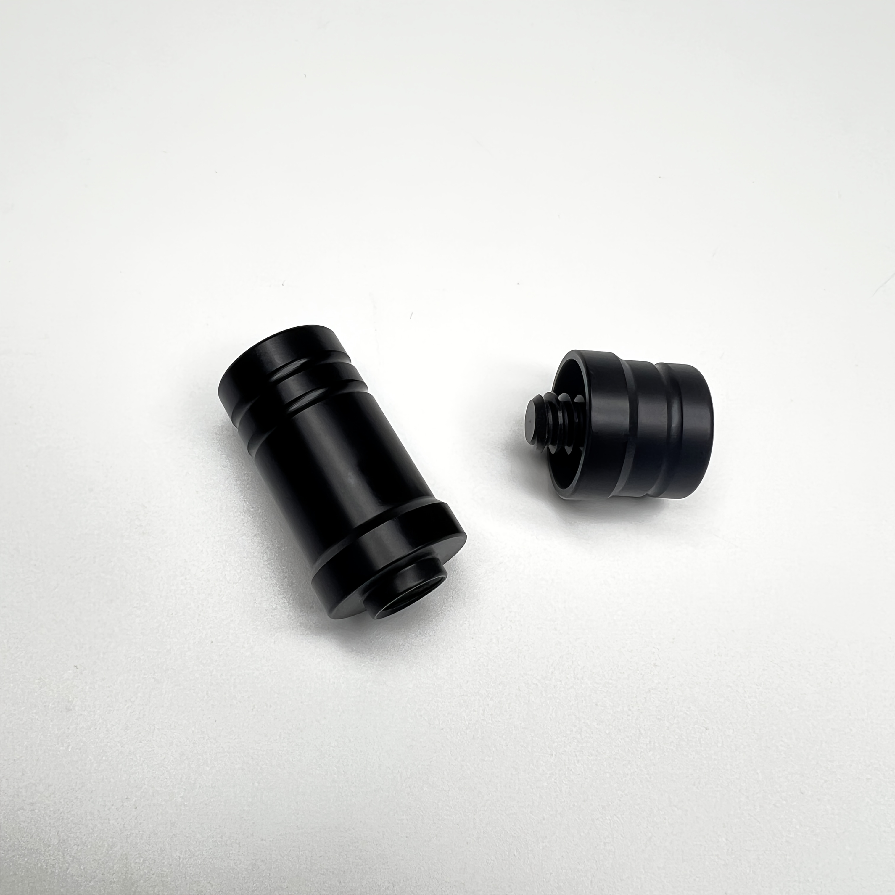 TEMU 1 Set Special Billiard Cue Joint Protector Set Plastic Black Middle Wheel Protection Cover Joint Caps For