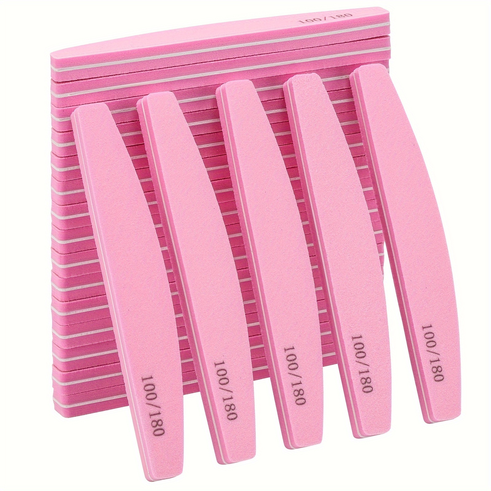 

/180 Grit Washable Double Sided Nail Sanding File For Acrylic Natural Gel Nails