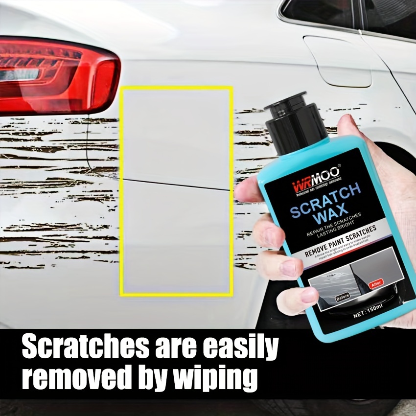 TEMU Wrmoo Car Scratch Remover Wax – Liquid Polishing Compound For Auto Paint Repair, Removes Moderate Scratches, Bird Droppings, Tree Sap – High-efficiency Scratch Repair Wax For All Car Finishes – 150ml