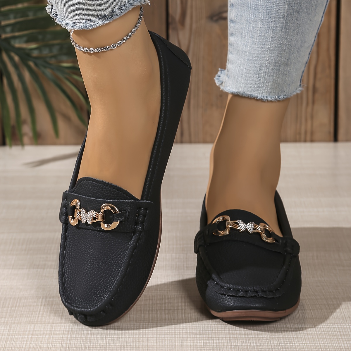 fashionable and versatile internet celebrity women's loafers, flat