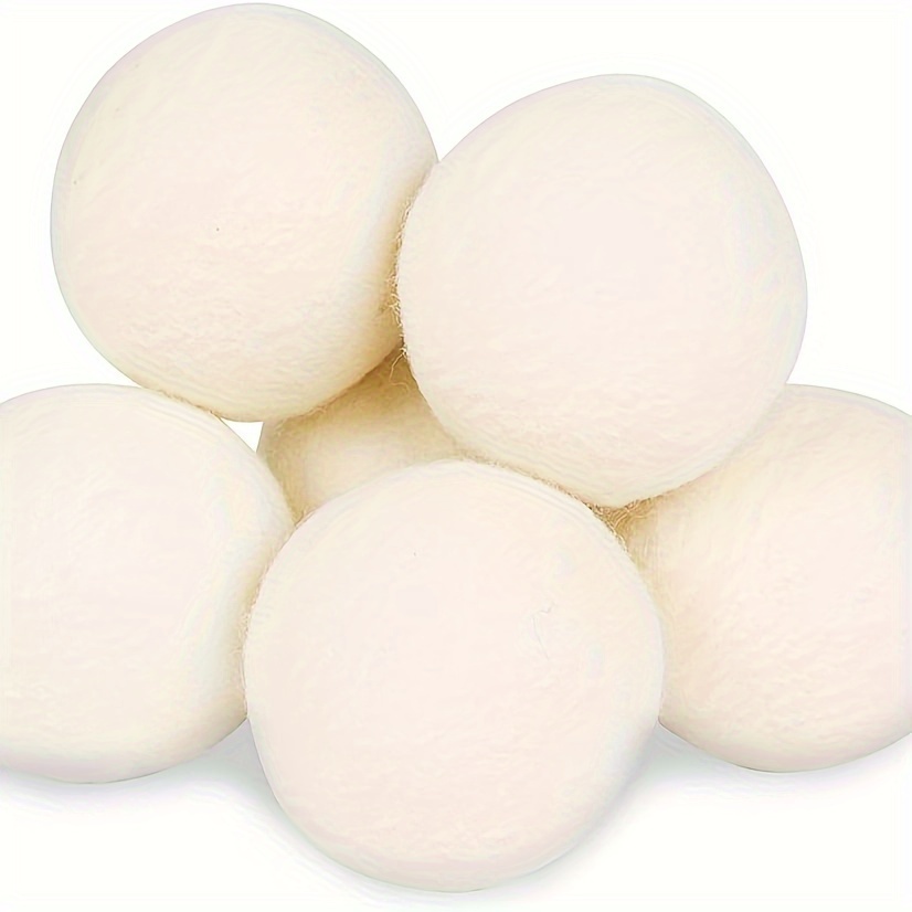 Image of 6 Cm/2.4 In 9pcs Wool Dryer Balls - Wool Balls Replace Dryer Sheets - Wool Balls For Dryer - Laundry Balls For Dryer - Dryer Balls Laundry Reusable Reduce Clothing Wrinkles-drying Clothes Fast
