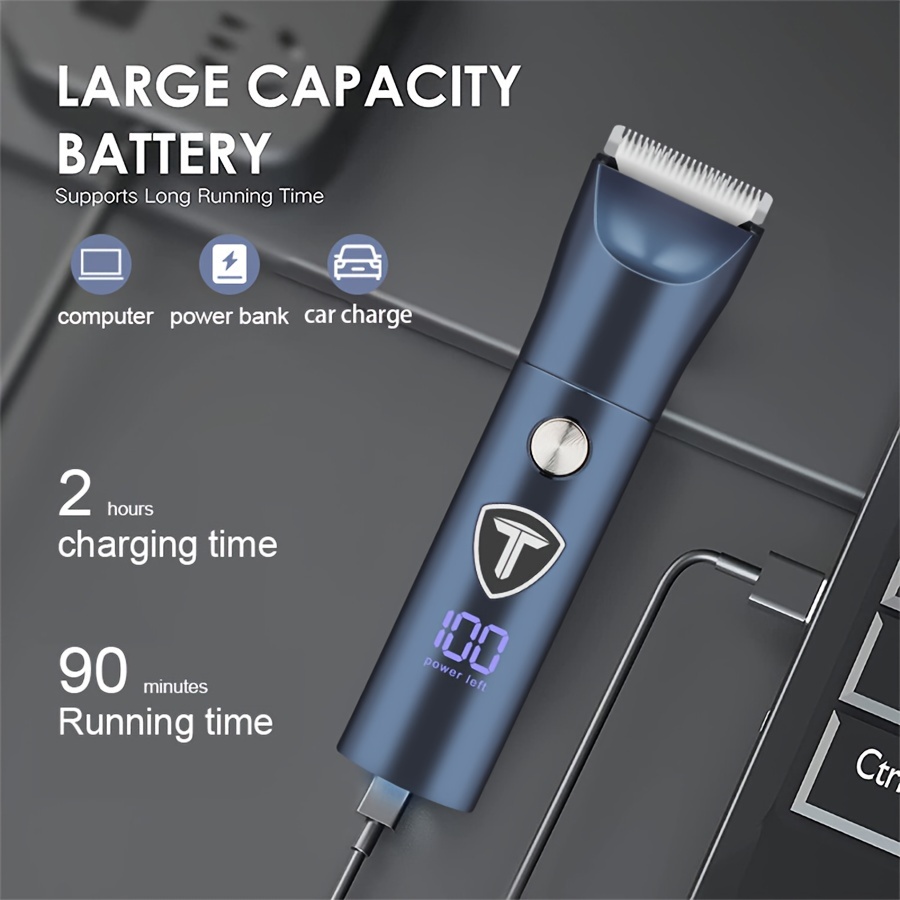5 in1 professional body hair trimmer groin body trimmer for men replaceable ceramic blade electric shaver with shaver blade hair clipper nose hair trimmer and eyebrow trimming knife Product details 2