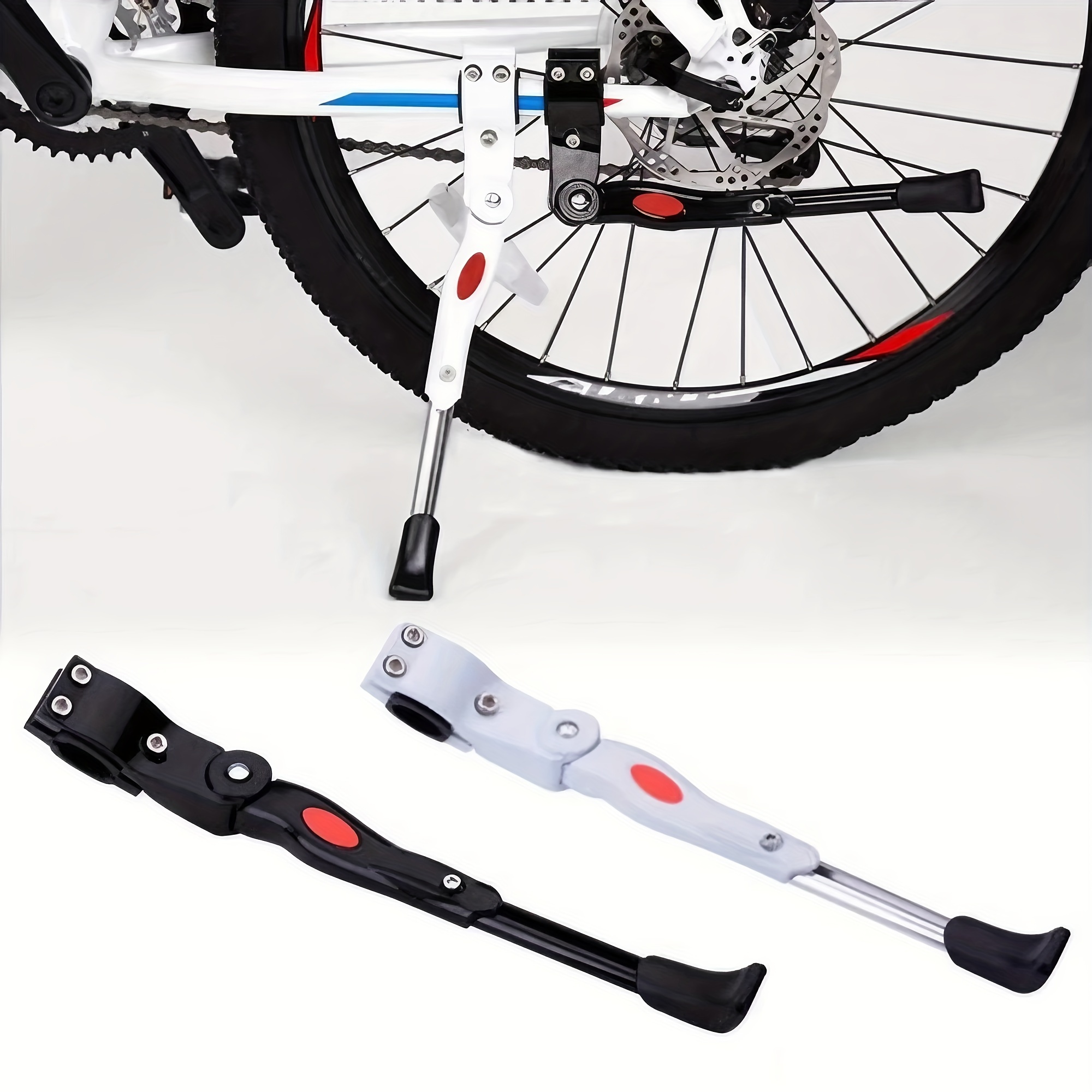 1pc ultra lightweight aluminum alloy single support kickstand for mountain bikes road bikes and   versatile for all terrains outdoor riding 0