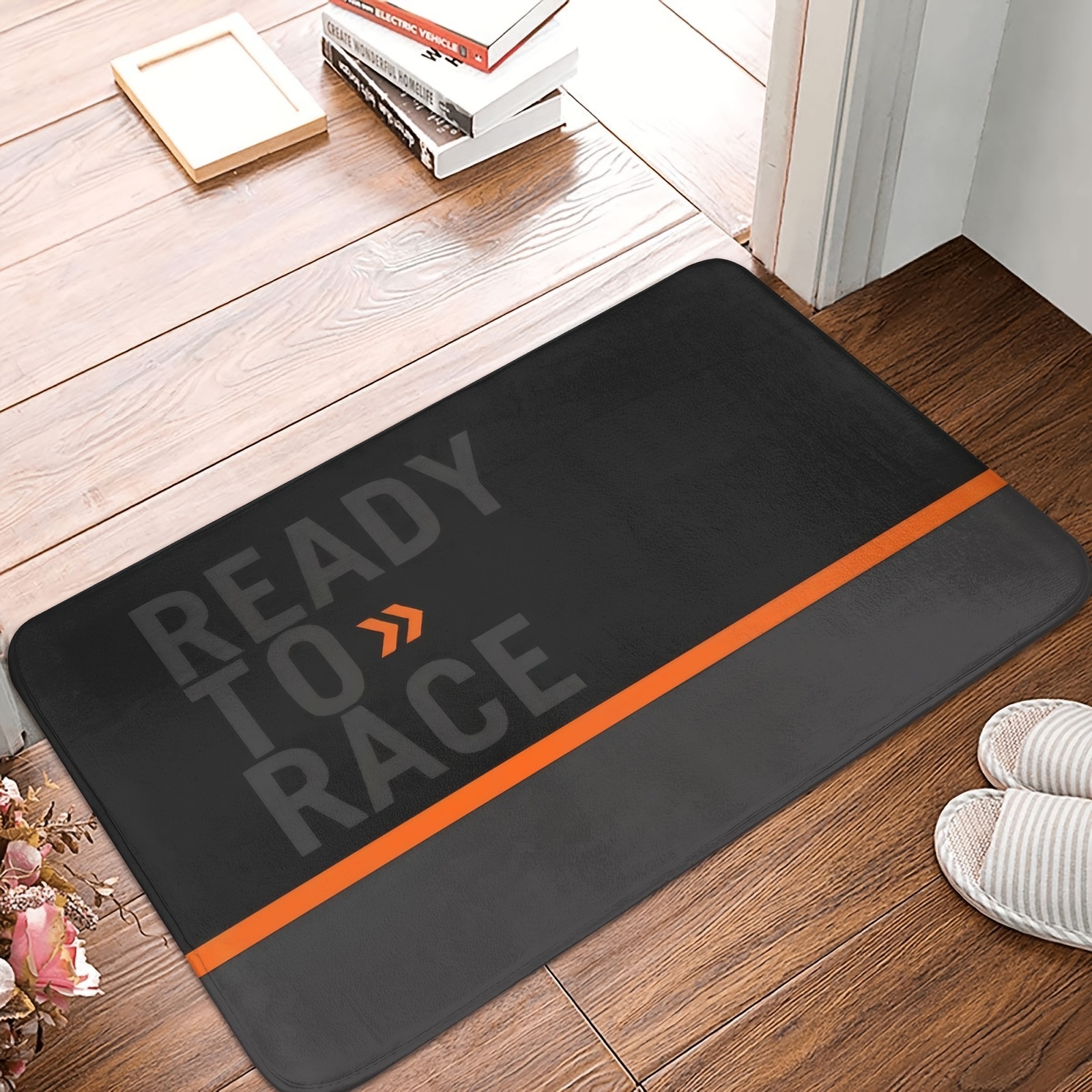 

Non-slip Bathroom Mat - Machine Washable Polyester, Perfect For Bedroom & Entrance Doors