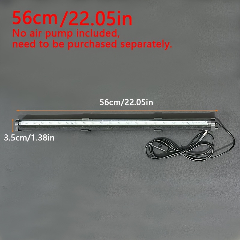 TEMU Aquarium Led Bubble Oxygenation Light With Color-changing Features, Submersible Lamp. Led Nano Bubble Light, Ipx8, Aquarium Light With Bubble