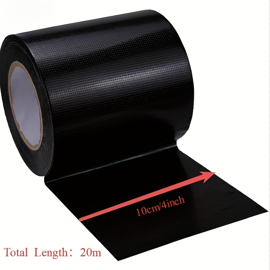 E-shop Reparaturband, 4 Zoll Fuß – Selbstklebend, wasserdicht, strapazierfähiges Vinyl--Gewebeband aus hochwertigem, allwetterfestem schwarzem Stoff,
