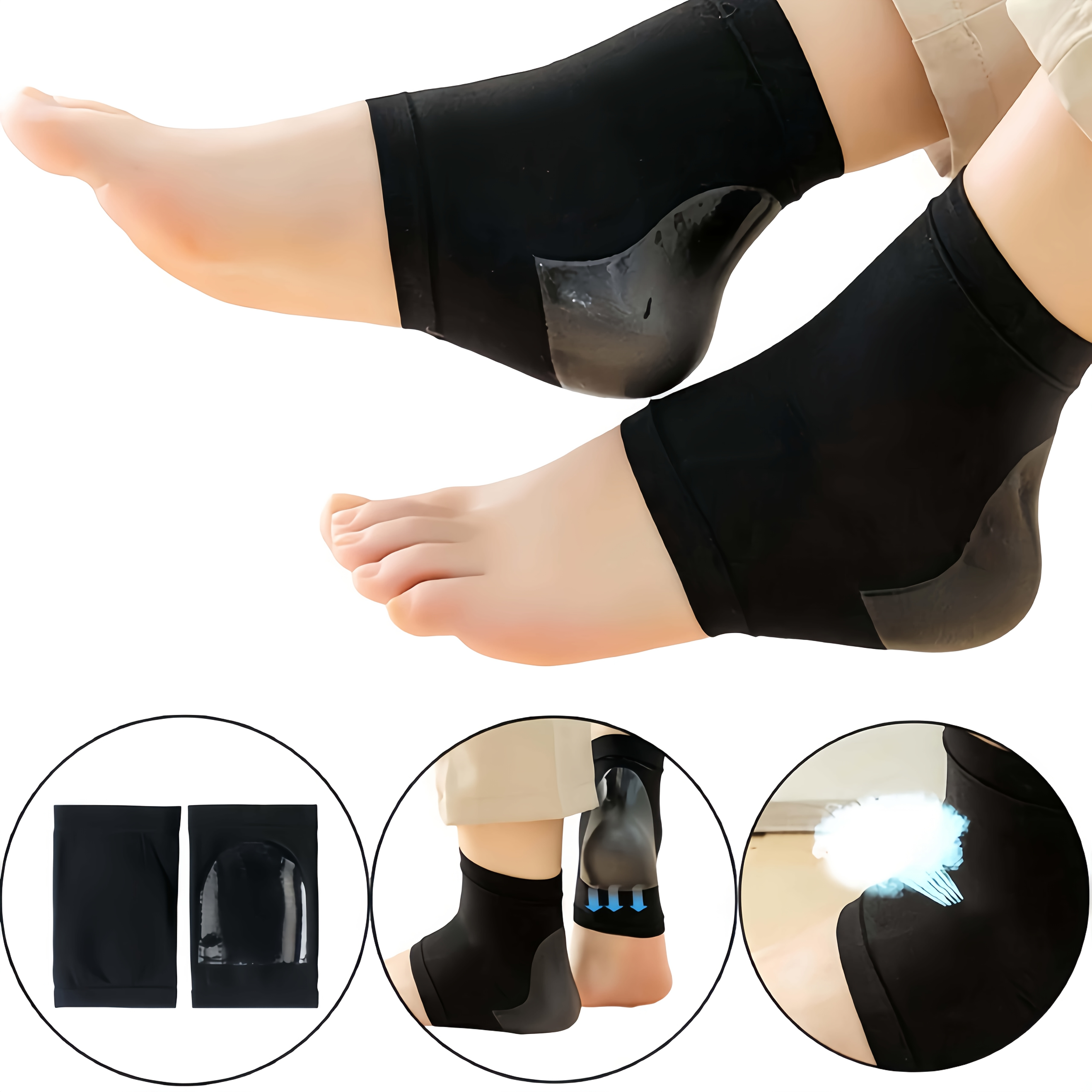 1 Pair of Heel Skin Moisturizing Heel Covers, Soft Heel Covers for Men And Women, Travel Essentials