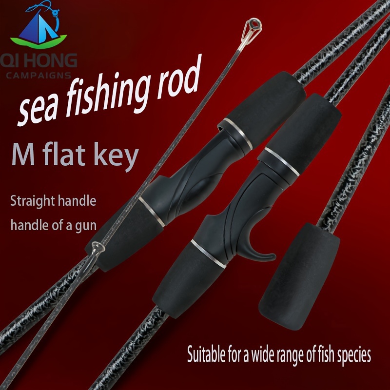 

1pc Sea Fishing Rod With Snake Pattern, Strong And Powerful, 1.65/1.8/2.1m