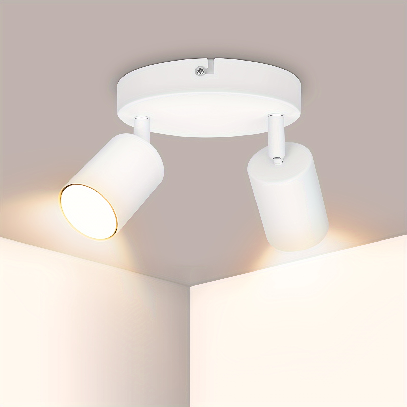 Way Gu10 Ceiling Spotlight Fitting - Gu10 Led Ceiling Light Rotatable - Modern Metal 2 Way Led Ceiling Light For Kitchen Dining Room Bedroom Hallway No Bulbs